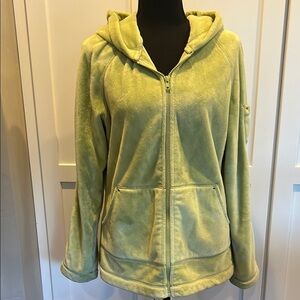 Kristen Blake Light Green Fleece Hoodie M